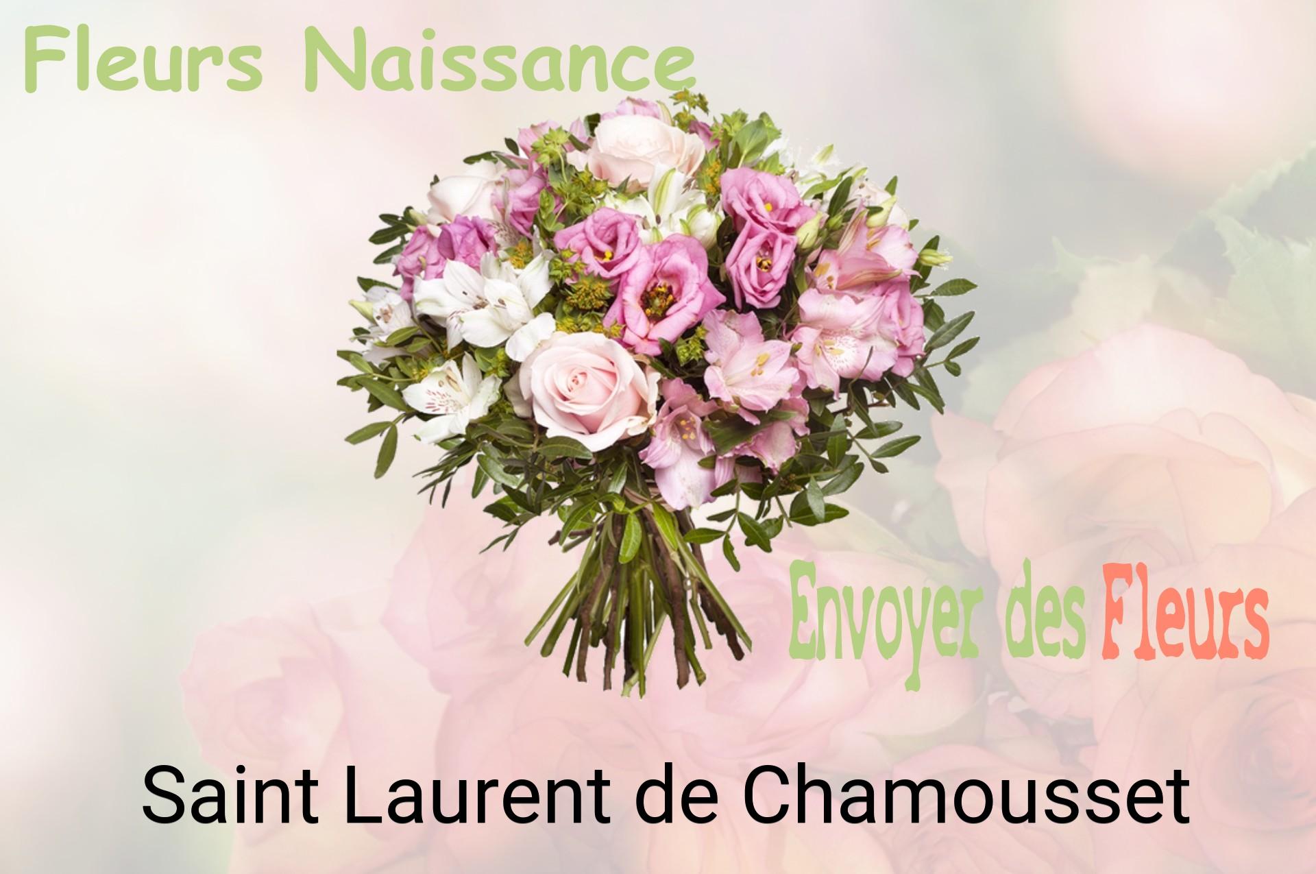 Bouquet de fleurs de naissance livré à Saint-Laurent-de-Chamousset