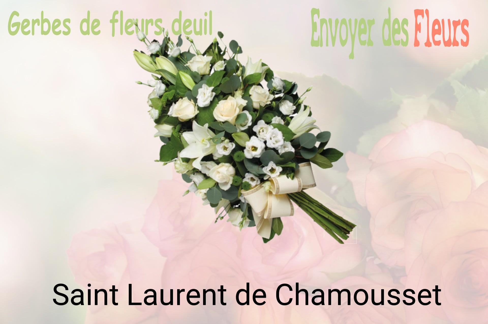 Gerbe de fleurs de deuil livrée à Saint-Laurent-de-Chamousset